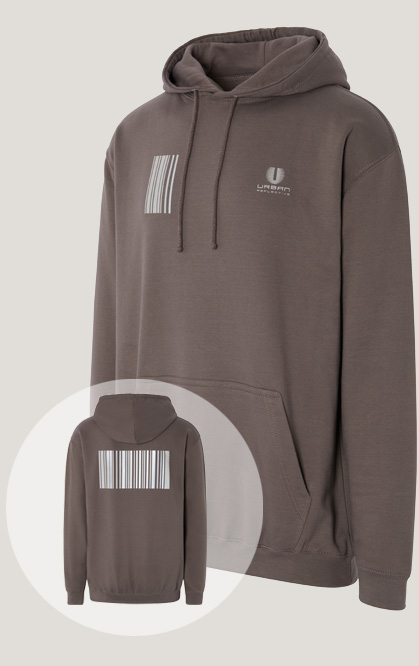 reflective hoodie - brown